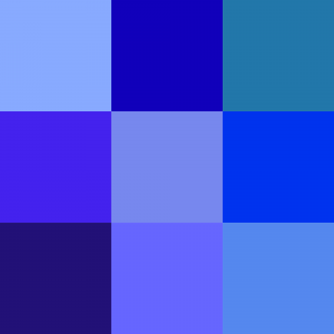 Blue is popular in web design