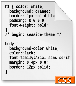 CSS isn't a programming language, css example