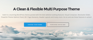 parallax scrolling wordpress theme - hatch